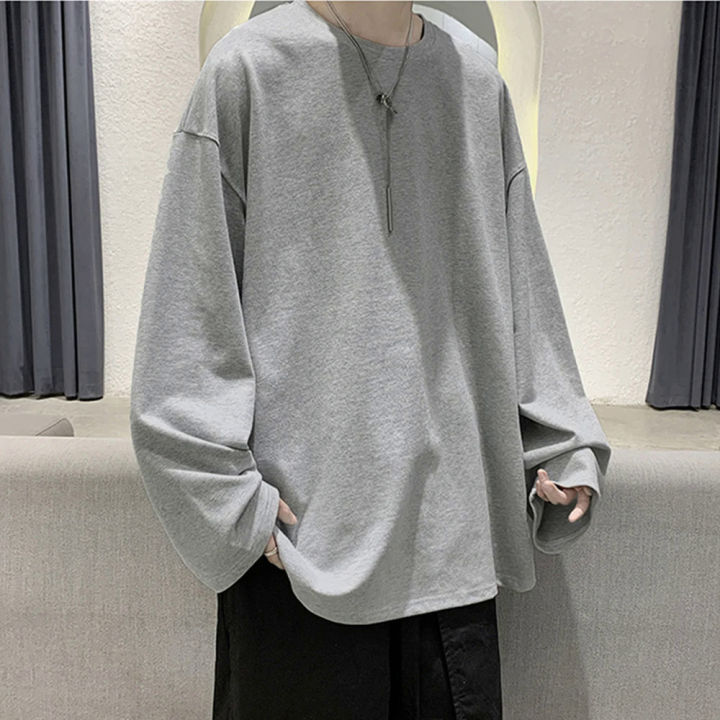100%25%20Cotton%20Oversize%20Men's%20Women%20T-shirt%20Man%20Long%20sleeves%20Pure%20Color%20Men%20t%20shirt%20T-shirts%20For%20Male%20Female%20Tops%20Dislikelike%20-%20Image%203