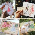 240 Pcs Vintage Washi Stickers for Journaling Supplies, Retro Style Ladies Scrapbook Stickers Scrapbooking Supplies. 