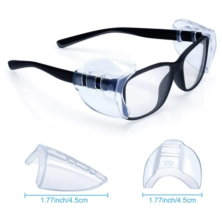 8%20Pairs%20Safety%20Eye%20Glasses%20Side%20Slip%20Clear%20Flexible%20Shield%20Fits%20Small%20Medium%20Eyeglasses%20-%20Image%204