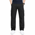 Export Quality Cotton Twill Cargo Pant For Men Pants 6-Pocket Olive & Black with Adjustable Drawstring (2026 Collection).