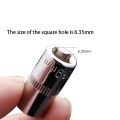 1Pcs New For Ratchet Torque Wrench Hex Short Socket Hand Tool 1/4" 6.35mm Head Metric Key Sleeve Double End 4-14mm Drive Socket. 