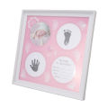 Baby Handprint Footprint Kit, Plastic Density Board Baby Print Frame Kit for Wall for Newborns. 