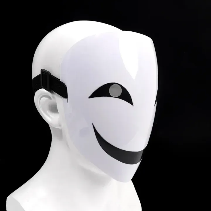 Cosplay%20Kagetane%20Hiruko%20Burakku%20Buretto%20Full%20Face%20Anime%20Black%20Bullet%20Smile%20Mask%20Facepiece%20Headgear%20Masks%20Halloween%20Gift%20Props%20-%20Image%205