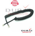 Telephone receiver telephone cable extension cord curled cable cable spiral receiver connector RJ11 Spring Cable 4.5 feet long.. 