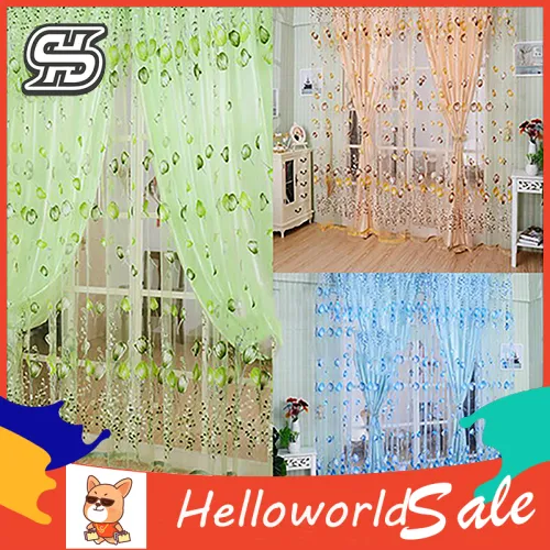 (New)Romantic%20Floral%20Tulle%20Voile%20Room%20Divider%20By%20Window%20Curtain%20Drape%20Panel%20lord%20-%20Image%203