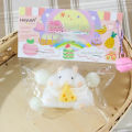 1pc Squishy Hamster Toy with Cheese Cute Desktop Decor Funny Stress Reliever Decompression Fidget Toys for Teens Kids Gifts. 