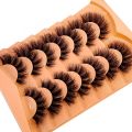 New 7 Pairs Eyelashes Makeup Soft Fluffy 3D Mink False Eyelashes Thick Handmade Volume Mink Lashes Faux Natural Lashes Tool.