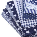 7Pcs DIY Face Cloth Cover Sewing Cotton Color Patch‑Work Dustproof 25x25cm. 