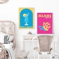 Trendy Cocktail Sunset Gallery Wall Posters Miami Bonai Print Pink Yellow Picture Aesthetic Canvas Painting Dorm Teen Room Decor. 