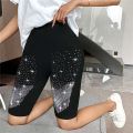 Women Thin Fitness Short Pant Ladies High-Waist Summer Shorts Bottom Biker Cycling Shorts Bodycon Female Fashion Streetwear. 