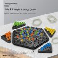 New Chain Triangle Chess Splendor Duel Board Strategy Game for Kids and Adults Fun Family Game Logic Chess Track Tables Game.