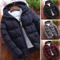 Trendy Men Hoodie Male Men Windbreaker Long Sleeve Thick Zipper Pockets Jacket.
