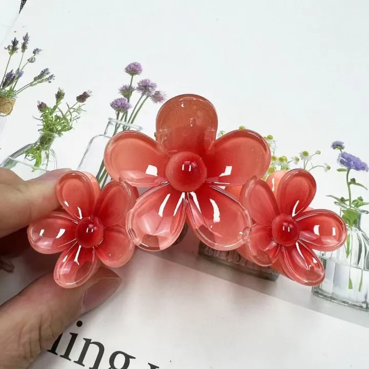 Fashion%20Gradient%20Color%20Egg%20Flower%20Hair%20Clip%20Simple%20Style%20Transparent%20Shark%20Clip%20Headwear%20Hair%20Accessories%20Flower%20Shape%20Claw%20Clip%20-%20Image%209