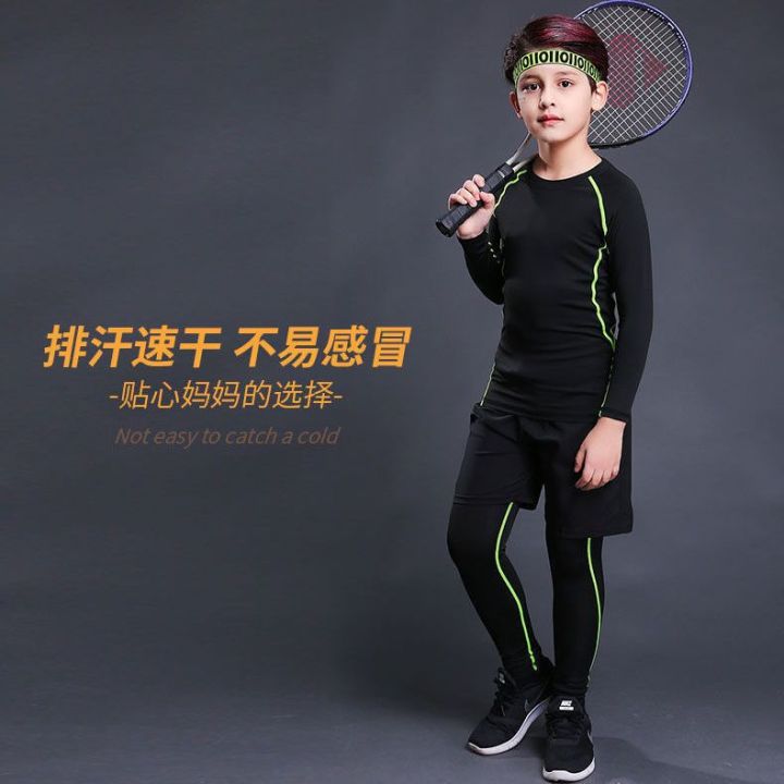 Children's%20Tights%20Sports%20Suit%20Training%20Wear%20Men's%20and%20Women's%20Sports%20Running%20Basketball%20Children's%20Fleece-Lined%20Fitness%20Quick-Drying%20Clothes%20-%20Image%207
