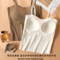 French Joker Camisole Women's Outer Wear with Chest Pad Outer Base Tube Top Summer One-Piece Thin Section Traceless Bra.