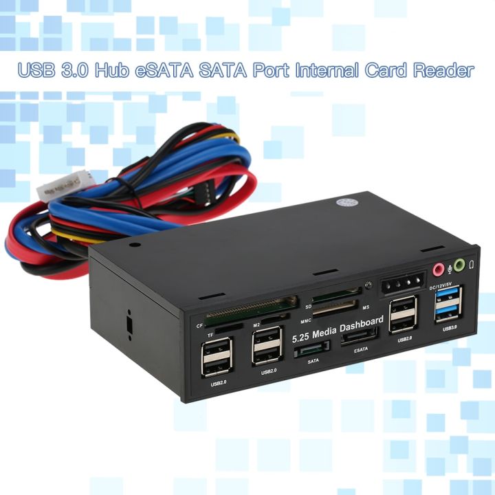 Multi-Function%20USB%203.0%20Hub%20eSATA%20SATA%20Port%20Internal%20Card%20Reader%20PC%20Dashboard%20Media%20Front%20Panel%20Audio%20for%20SD%20MS%20CF%20TF%20M2%20MMC%20-%20Image%202