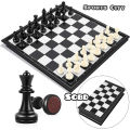 Magnetic Chess Extra large 12.5 Inch _ Black & White. 