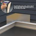 Gutter Valley Splash Guard Easy Install Gutter Valley Splash Guards with Screws Effective Rain Diverter for Roofing 2/4pcs Set Gutter Splash Guard.