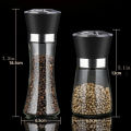 1pc Stainless Steel Pepper Grinder, Seasoning Bottle, Glass Seasoning Bottle, Grinder, Crusher. 