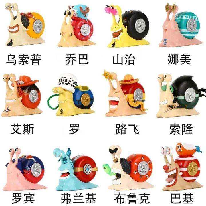 Anime%20One%20Piece%20Den%20Den%20Mushi%20Figure%20Luffy/Ace/Law/%20Zoro%20/Sanji%20/Chopper%20Phone%20Bug%20Action%20Figure%2012styles%20for%20Choose%20Amour%20zii%20-%20Image%202