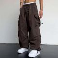 Harajuku Oversized Cargo Parachute Pants Men Streetwear Vintage Y2k Hip Hop Wide Leg Joggers Baggy Casual Sweatpants Techwear. 