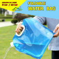 10L / 5L Foldable Water Bag with faucet for Camping and Outdoors. 