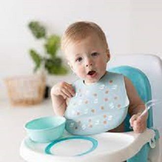 Silicone Baby Bibs with Food Catcher