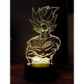 【Hey my home】Novelty 3D Illusion Lamp Dragon Ball Kakarotto RGB 7 Color Acrylic LED  Bedside Holiday Gift Drop Shipping. 