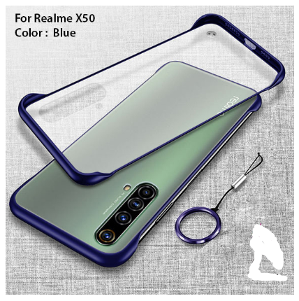 For%20Realme%20X50%20Frameless%20Case%20Cover%20with%20Ring%20(Slim%20Design%20+%20Semi-Transparent%20Frosted%20Matte%20+%20Hybrid%20Shock%20Hard%20Bumper)%20-%20Image%202