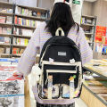 Bag large capacity Harajuku about college style backpack new small fresh Jane girl casual bag student Korean backpack. 
