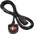iPOWER 1.5 Meter Power Cable 3 Pin UK Plug Power Cord Cable. 