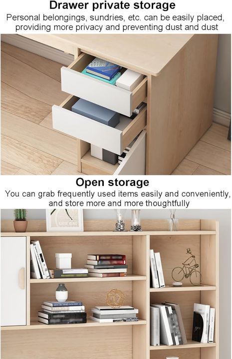 RK%20Modern%20Home%20Office%20Desk%20with%20Storage%20Shelf,%20Writing%20Desk%20Study%20Table%20Workstation%20with%20Hutch%20and%20Bookshelf,%20Wood%20Computer%20Desk%20with%20Drawers%20and%20Shelves%20-%20Image%207