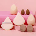 Triangle Velvet Powder Puff Pizza Flours Mini Finger Puff Face Makeup Sponge Cosmetic Set Beauty Egg Washable Makeup Tools.
