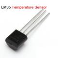 A CLASS LM35 IC LM35DZ LM-35 Temperature Sensor IC DC 4V To 30V 60mA 3 Pin Leads Temperature Sensors TO-92 Package Chip.