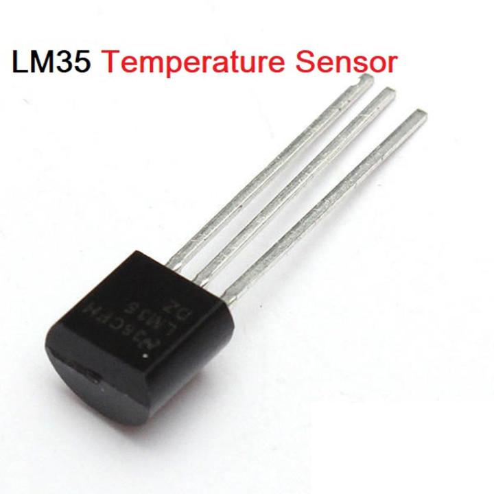 A CLASS LM35 IC LM35DZ LM-35 Temperature Sensor IC DC 4V To 30V 60mA 3 Pin Leads Temperature Sensors TO-92 Package Chip