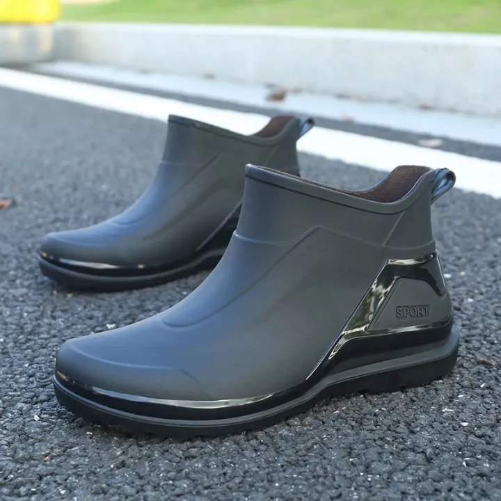 English%20rain%20boots%20men's%20short%20tube%20waterproof%20casual%20rain%20boots%20flat%20sole%20light%20kitchen%20anti%20slip%20rubber%20shoes%20thick%20soled%20water%20shoes%20work%20-%20Image%206