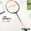 Malaysia Imported Li-Ling AxForce 9 Unstrung Badminton Smash Racket- iSports. 