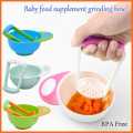 Baby Food Masher Grinding Bowl-Multicolor.