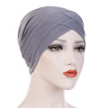 Women Hijab Turban Hat Cap Bandana Cross Headwrap Headband Headscarf. 