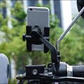 Mirror Motorcycle Mobile Phone Bracket Mountain Bike Aluminum Aloe Mobile Phone Holder Easy to Use and Maintain.