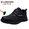 【selevn roind】 LARNMERN Men's Safety Shoes Steel Toe Construction Protective Footwear Lightweight 3D Shockproof Work Sneaker Shoes For Men. 