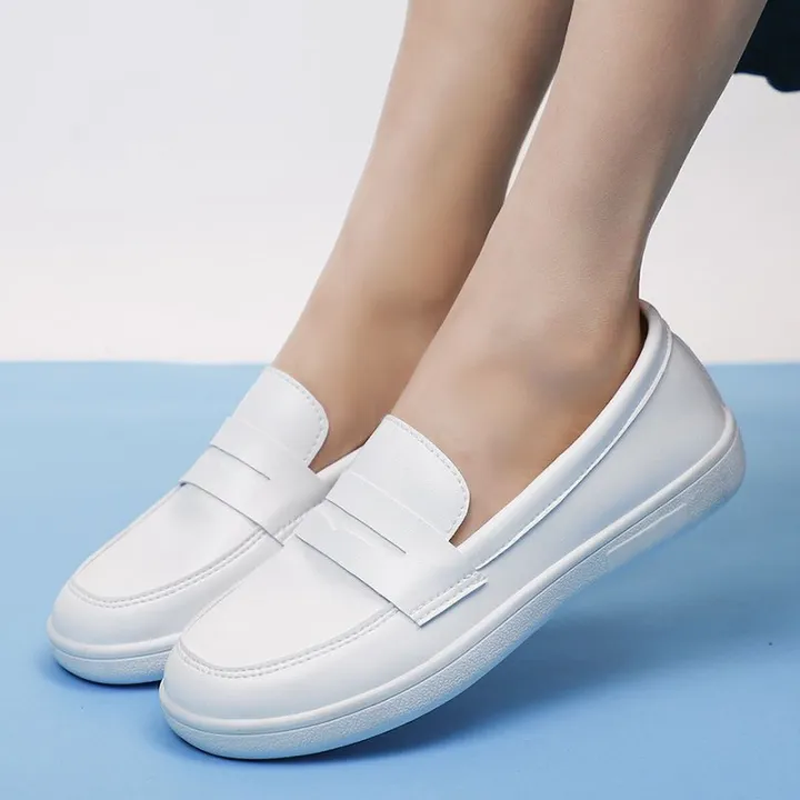 Nurse%20Shoes%20Women's%20Soft%20Bottom%20Breathable%20Not%20Tired%20Feet%20Deodorant%20and%20Non-Slip%20White%20Shoes%20Summer%20Flat%20Bottom%20Comfort%20Medical%20Care%20Shoes%20for%20Work%20-%20Image%203