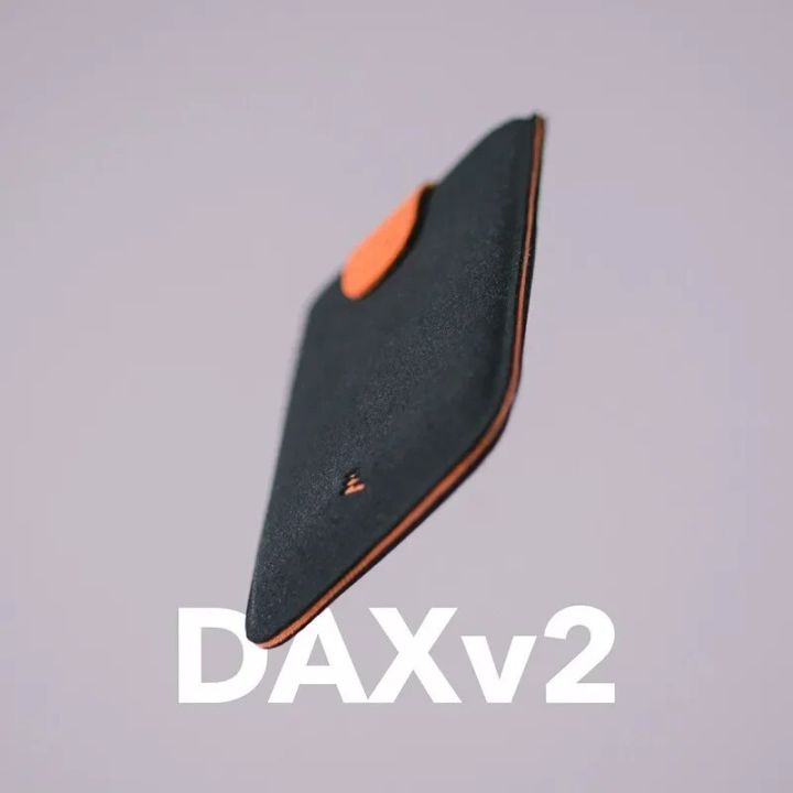DAX V1 V2 V3 Leather Card Holder Mini Slim Portable Pulled Men Credit Card Wallet Color Gradient 5Card Money Purse Women Handbag