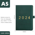 2024 Notebook Agenda A5 Portable Diary Journal for Office School Work Personal Creativity Student. 