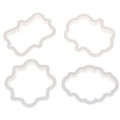 4pcs vintage plaque frame cookie cutter set plastic biscuit cutter cake tools Encounter. 