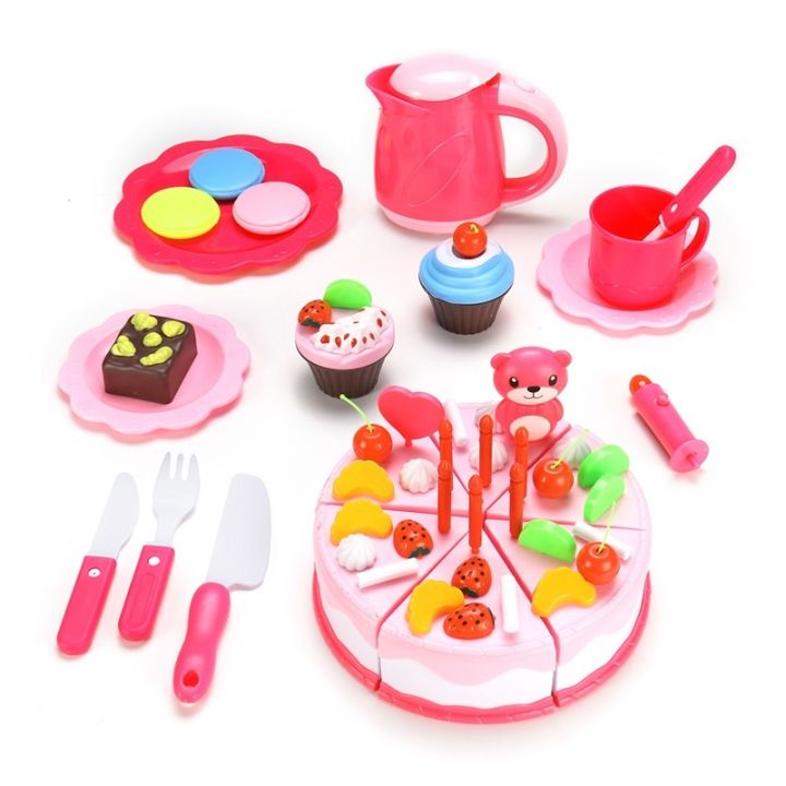 37/55/80PCS%20Children%20Play%20Simulation%20Kitchen%20Toy%20Happy%20Birthday%20Cake%20DIY%20Food%20Cutting%20Set%203%20-%20Image%204