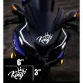 Bike Decal Sticker - King With crown ( Waterproof & Premium quality)/ Bike Sticker Gallery. 