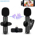 2.4G Wireless Lavalier Microphone Noise Cancelling Audio Video Recording for iPhone/iPad/Android/Xiaomi/Samsung Live Game Mic.