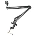 Professional Microphone Stand Suspension Scissor Arm with Holder For Dynamic and Condenser Microphone (Black).