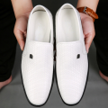 Spring Men Loafers Leather Men Shoes Summer Hollow Breathable Oxfords Man Casual Shoes Slip on Formal Dress Shoes for Man BunnyGarden.